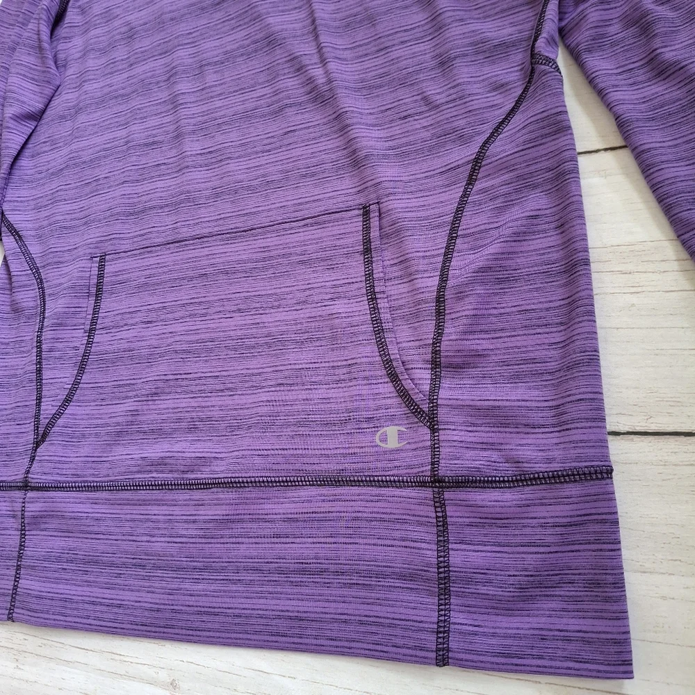 Champion Activewear Purple Hoodie Pullover Long Sleeve Athletic Top Size Small - Picture 3 of 7